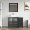 Bathroom Vanity with White Engineered Marble Top and Mirrors CVC30