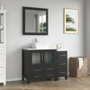 Bathroom Vanity with White Engineered Marble Top and Mirrors CVC30