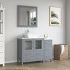 Bathroom Vanity with White Engineered Marble Top and Mirrors CVC30