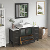 Bathroom Vanity with White Engineered Marble Top and Mirrors CVC30