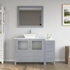 Bathroom Vanity with White Engineered Marble Top and Mirror CVC36