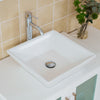 Bathroom Vanity with White Engineered Marble Top and Mirror CVC36