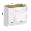 Bath Vanity Cabinet Only CVD LR