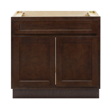 36 x 21 x 32.5 In. Two-Drawer Vanity Cabinet Without Sink
