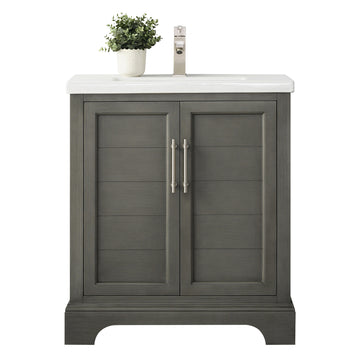 30x22x34.5’’ Single Sink Freestanding Bath Vanity with Stone Top