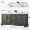 Bath Vanity with Engineered Marble Top CVE DB