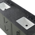 close up of 72x22x34.5’’ Double Sink Freestanding Bathroom Vanity with Stone Top