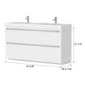 Bathroom Vanity Top in White Resin CVF WF