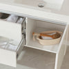 Bathroom Wall Hung Vanity Top in White Resin CVF DB