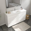 Bathroom Vanity Top in White Resin CVF WF