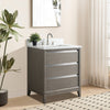 Single Sink Bathroom Vanity with Engineered Marble Top CVH