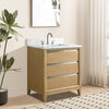 Single Sink Bathroom Vanity with Engineered Marble Top CVH