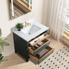 Single Sink Bathroom Vanity with Engineered Marble Top CVH