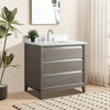 Single Sink Bathroom Vanity with Engineered Marble Top CVH