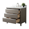 Single Sink Bathroom Vanity with Engineered Marble Top CVH