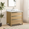 Single Sink Bathroom Vanity with Engineered Marble Top CVH