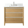 Single Sink Bathroom Vanity with Engineered Marble Top CVH