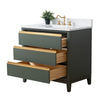 Single Sink Bathroom Vanity with Engineered Marble Top CVH