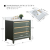 Single Sink Bathroom Vanity with Engineered Marble Top CVH