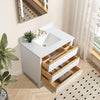 Single Sink Bathroom Vanity with Engineered Marble Top CVH