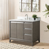 Single Sink Bathroom Vanity with Engineered Marble Top CVH