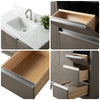 Single Sink Bathroom Vanity with Engineered Marble Top CVH