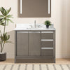 Single Sink Bathroom Vanity with Engineered Marble Top CVH