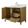 Single Sink Bathroom Vanity with Engineered Marble Top CVH