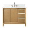 Single Sink Bathroom Vanity with Engineered Marble Top CVH