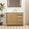 Single Sink Bathroom Vanity with Engineered Marble Top CVH