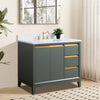 Single Sink Bathroom Vanity with Engineered Marble Top CVH