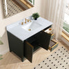 Single Sink Bathroom Vanity with Engineered Marble Top CVH