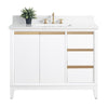 Single Sink Bathroom Vanity with Engineered Marble Top CVH