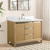 Single Sink Bathroom Vanity with Engineered Marble Top CVH