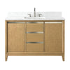 Single Sink Bathroom Vanity with Engineered Marble Top CVH