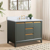 Single Sink Bathroom Vanity with Engineered Marble Top CVH