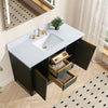 Single Sink Bathroom Vanity with Engineered Marble Top CVH