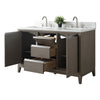 Double Sink Bathroom Vanity with Engineered Marble Top CVH DB