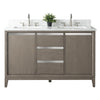 Double Sink Bathroom Vanity with Engineered Marble Top CVH DB