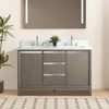 Double Sink Bathroom Vanity with Engineered Marble Top CVH DB