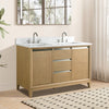 Double Sink Bathroom Vanity with Engineered Marble Top CVH DB