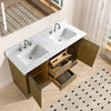 Double Sink Bathroom Vanity with Engineered Marble Top CVH DB