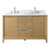 Double Sink Bathroom Vanity with Engineered Marble Top CVH DB