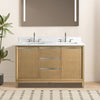 Double Sink Bathroom Vanity with Engineered Marble Top CVH DB