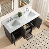 Double Sink Bathroom Vanity with Engineered Marble Top CVH DB