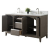 Double Sink Bathroom Vanity with Engineered Marble Top CVH DB