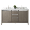 Double Sink Bathroom Vanity with Engineered Marble Top CVH DB