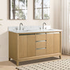 Double Sink Bathroom Vanity with Engineered Marble Top CVH DB