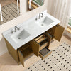 Double Sink Bathroom Vanity with Engineered Marble Top CVH DB