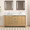 Double Sink Bathroom Vanity with Engineered Marble Top CVH DB